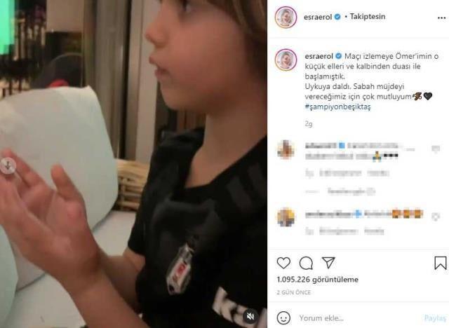 Şampiyon Beşiktaşın futbolcularından Esra Erola sürpriz