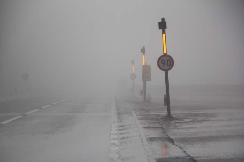 Bolu Dağında sis nedeniyle trafik yavaşladı
