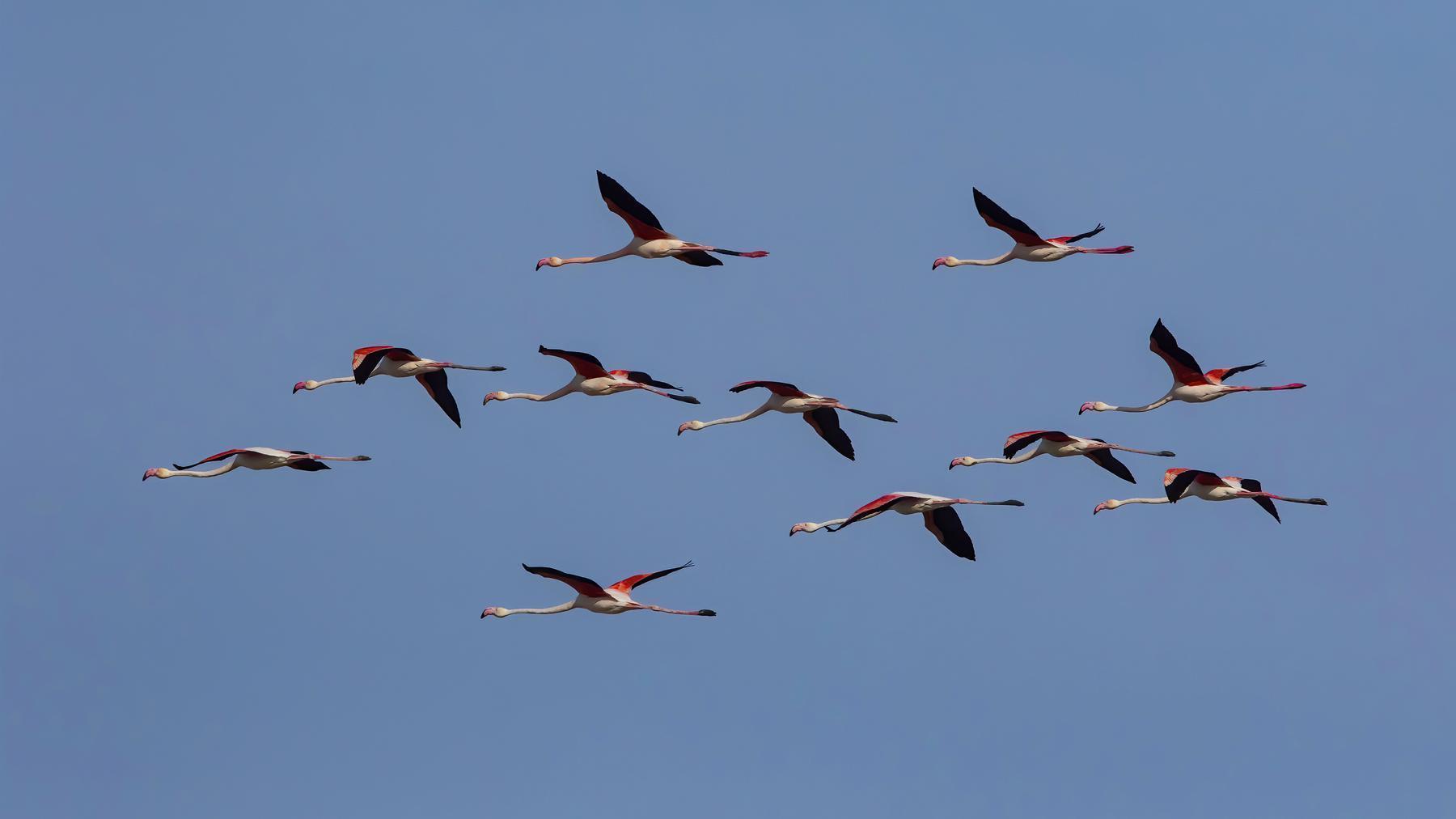Tuz Gölü’ne göç eden flamingoların Aksaray molası
