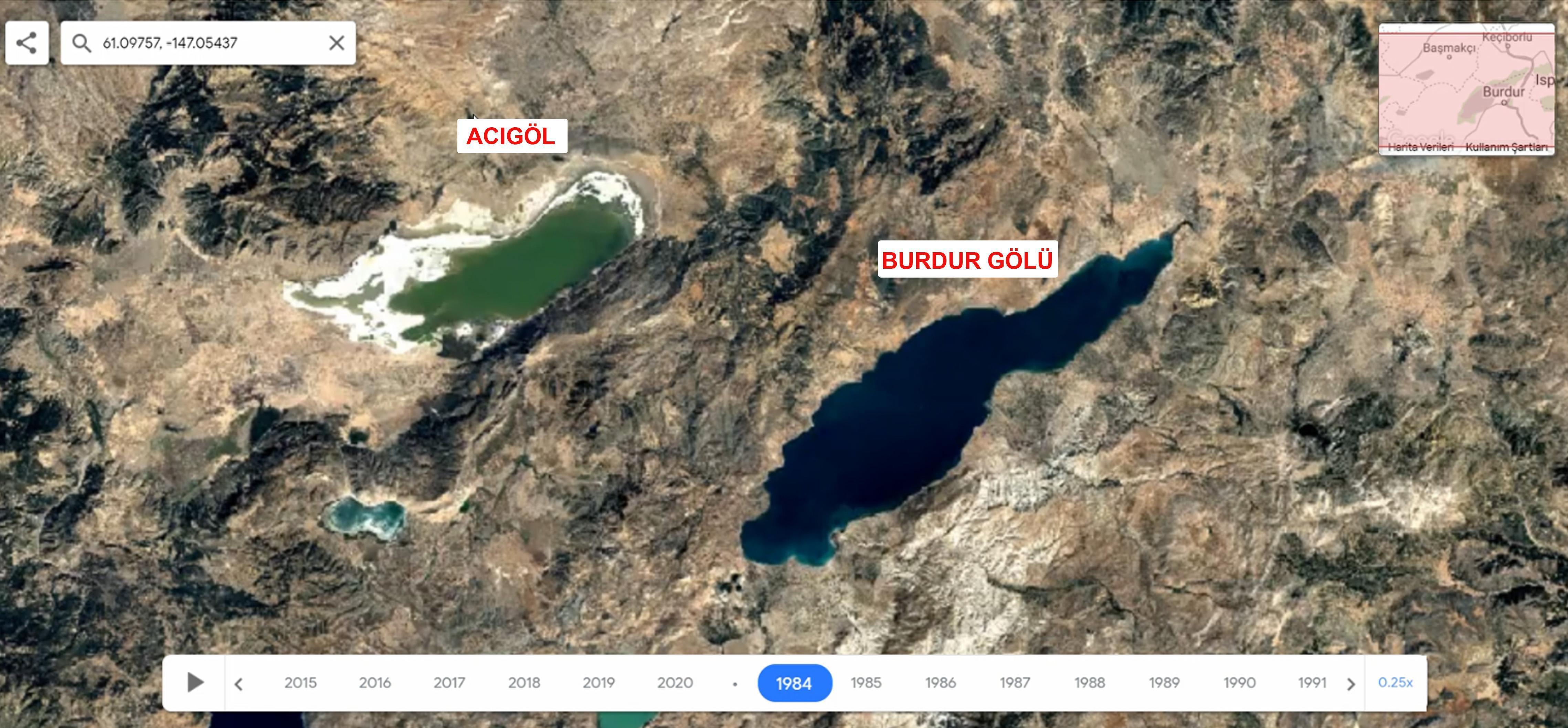 Göller Yöresinde kuraklık alarmı Uydu fotoğraflarında ortaya çıktı...