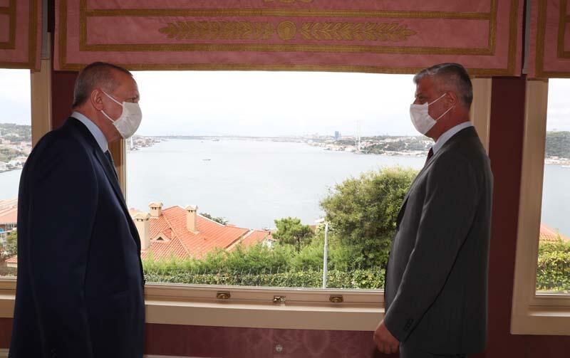 Cumhurbaşkanı Erdoğan, Kosova Cumhurbaşkanı ile bir araya geldi