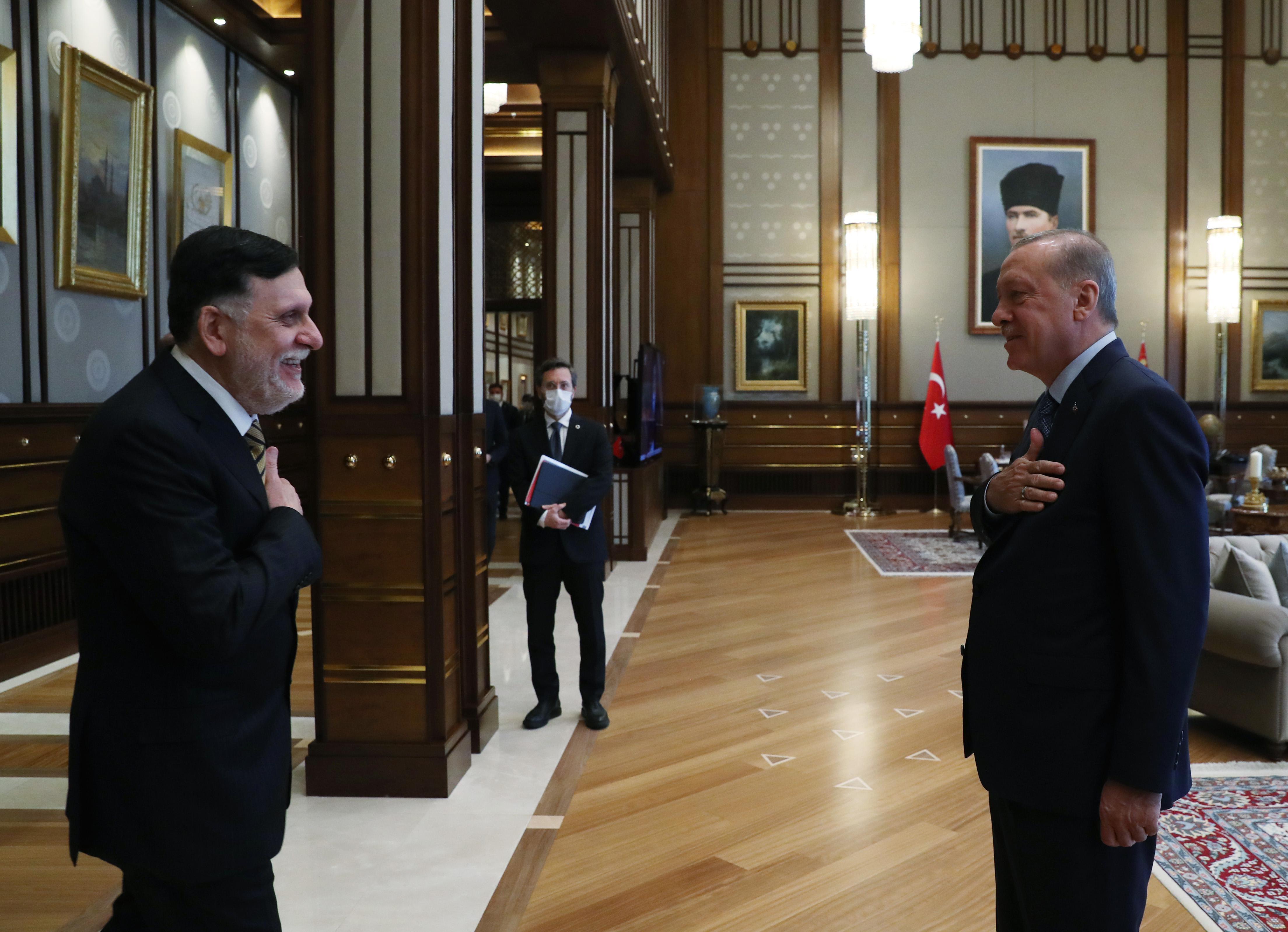 Erdoğan, Libya Başbakanı Serracı ağırlıyor Masada Doğu Akdeniz konusu var