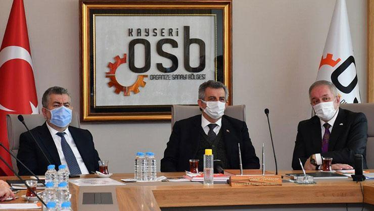 Sanayi ve Teknoloji Bakan Yardımcıları Kayseri OSB’ni ziyaret etti