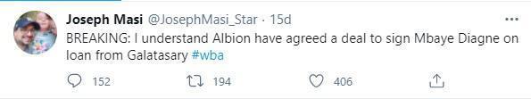 İddia: West Bromwich, Mbaye Diagnenin kiralanması konusunda Galatasaray ile anlaştı