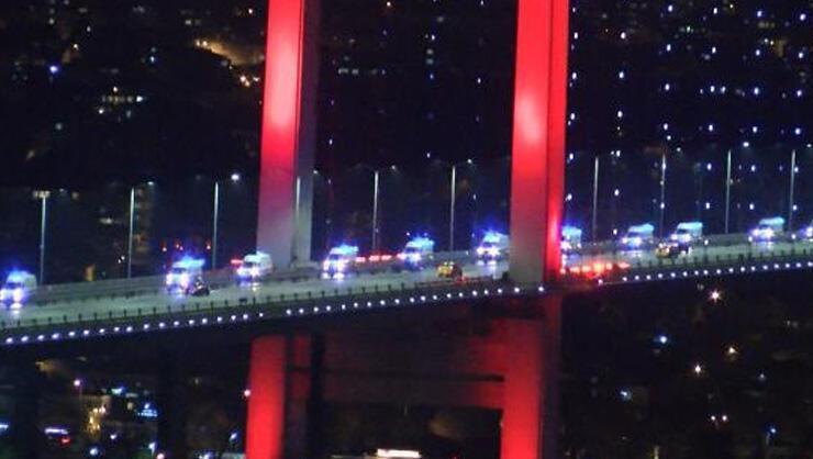 61 ambulans Ankaradan İstanbula geldi