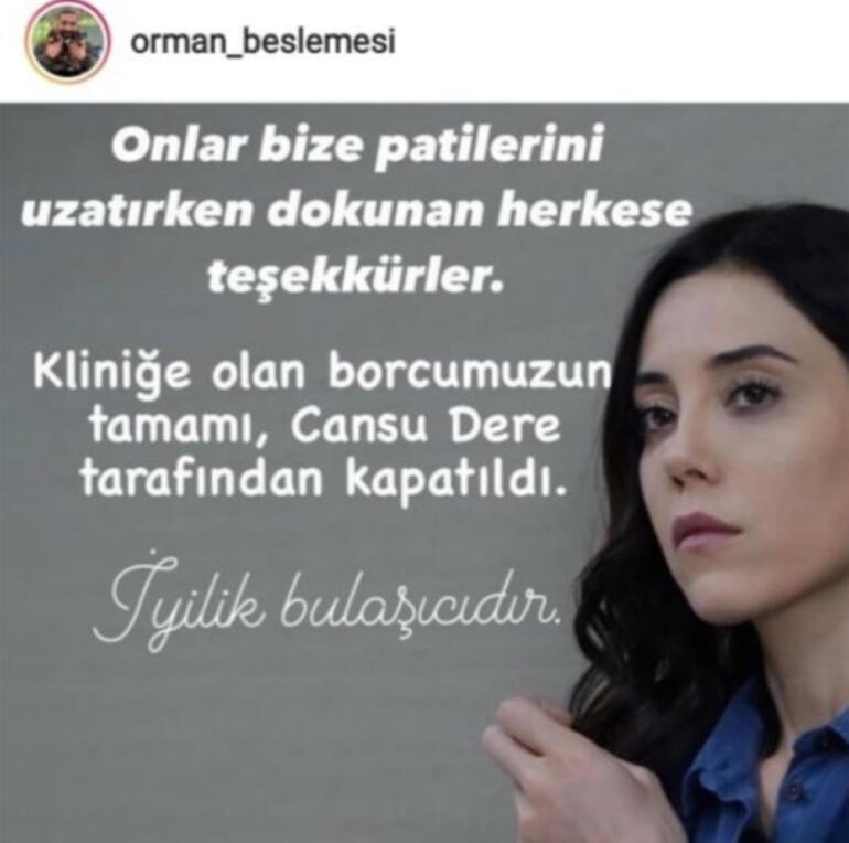 Cansu Dere tüm borçları üstlendi