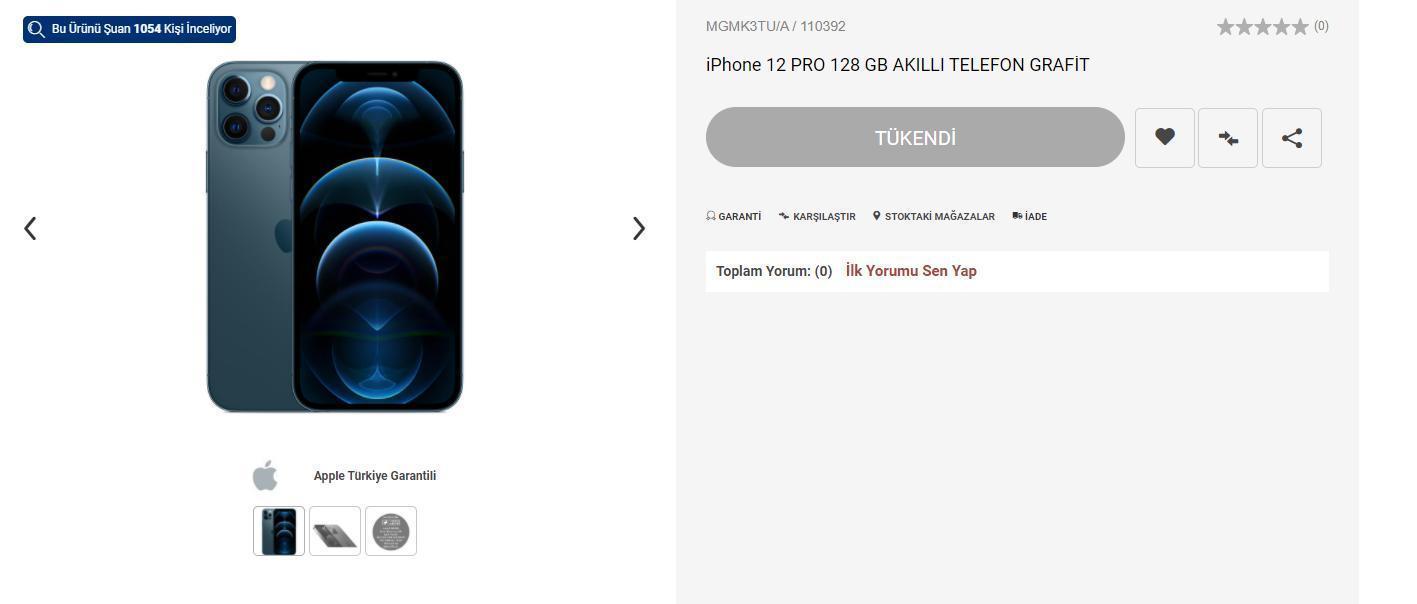 iPhone 12 Türkiye’de yanlışlıkla satışa sunuldu