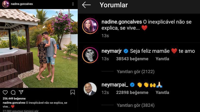 Neymar, annesinin 22 yaşındaki sevgilisiyle ilişkisine destek verdi