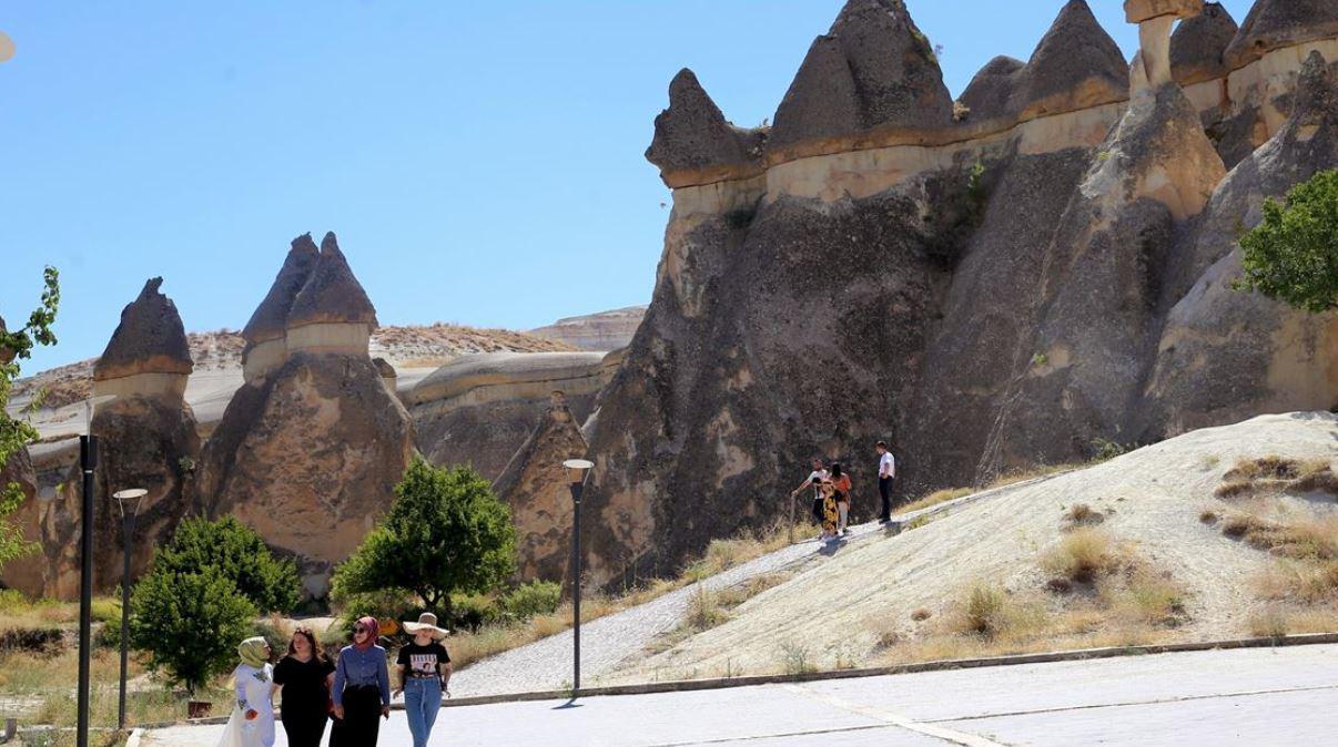 Kapadokyayı 7 ayda 420 bin turist gezdi