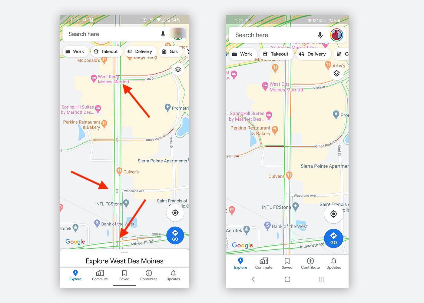 Google Haritalar Androidde trafik ışıklarını göstermeye başladı