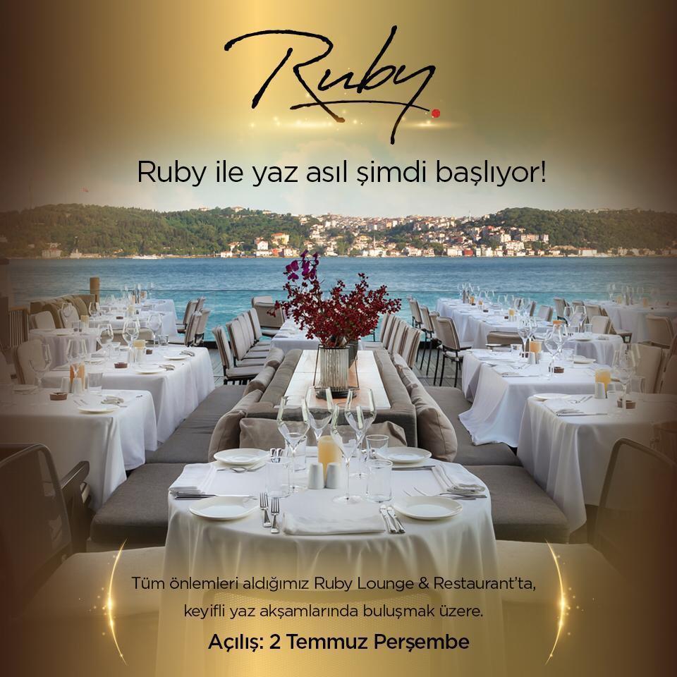 Ruby Lounge & Restaurant kapılarını tekrar açıyor