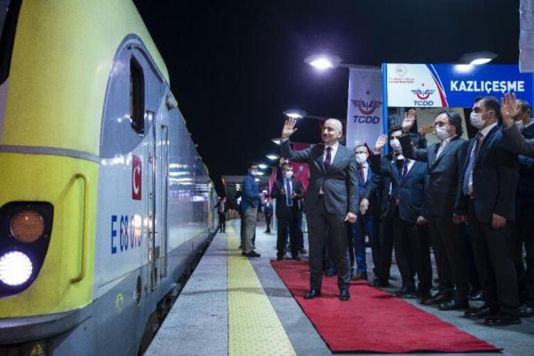 İlk yurt içi yük treni Marmaraydan geçti