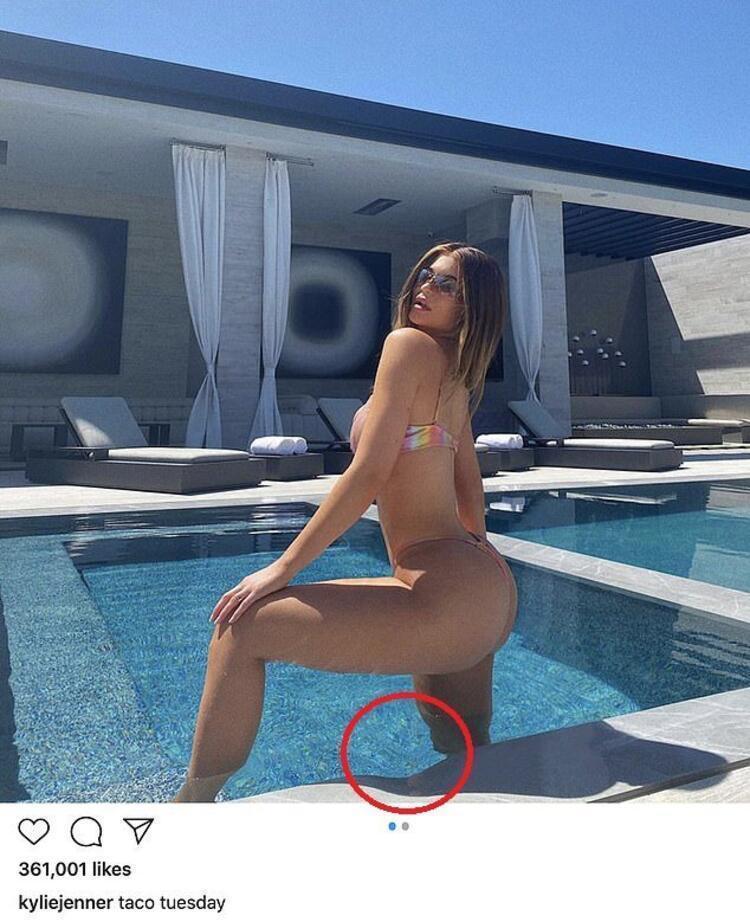 Kylie Jenneri rezil eden fotoğraf