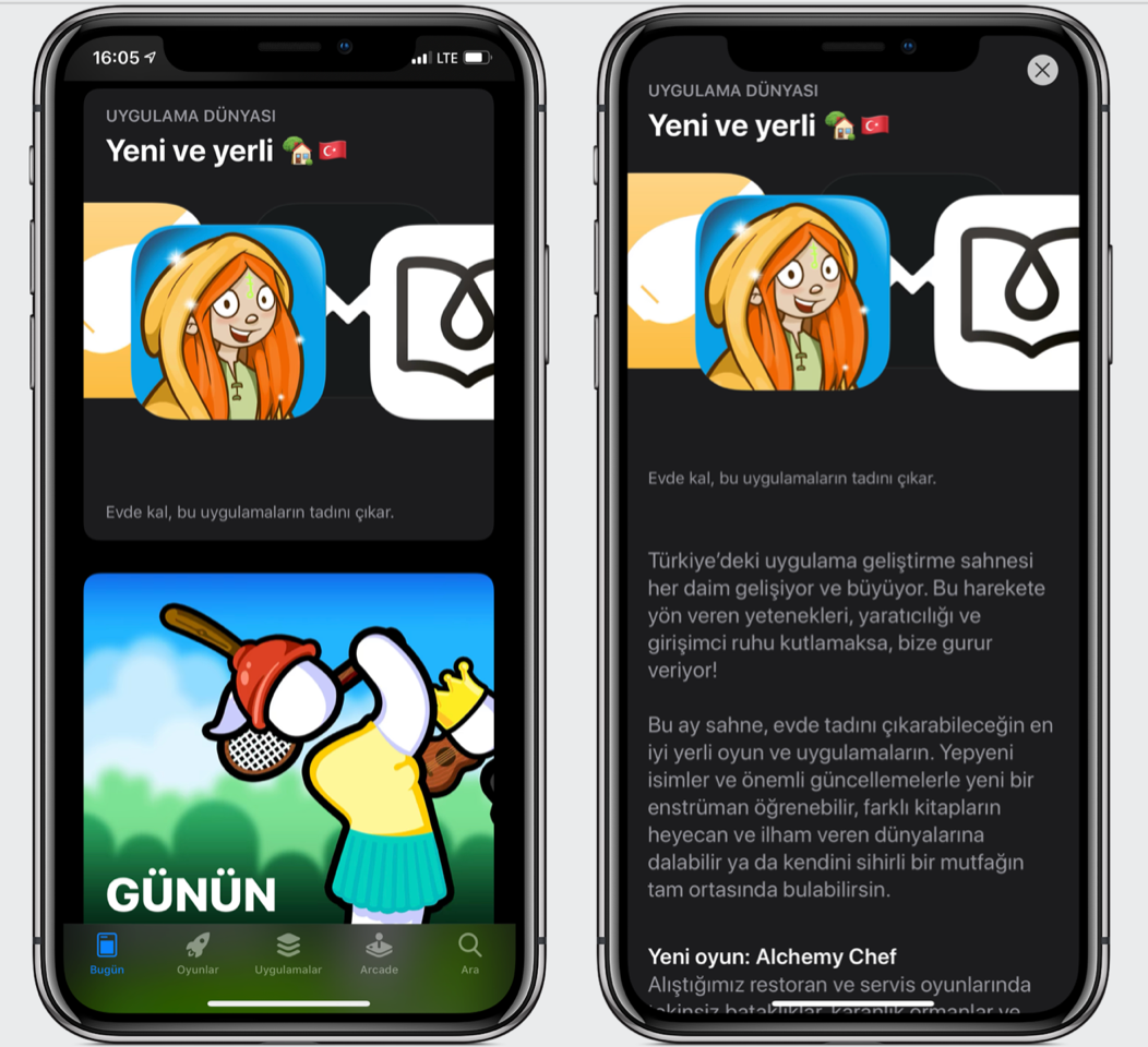 App Storeun Türkiye için özel bölümü Yeni ve Yerli 🇹🇷 yayına alındı