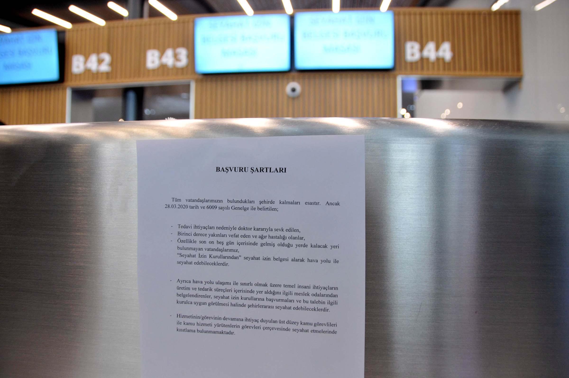 İstanbul Havalimanında seyahat izin belgesi düzenlenmeye başladı