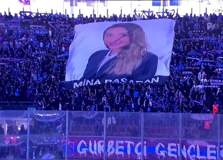 Trabzonspor taraftarı Mina Başaranı unutmadı