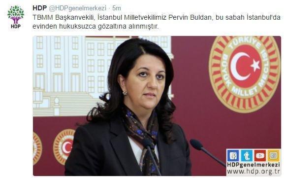 Pervin Buldan: Gözaltına alındım
