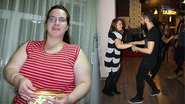 Dans aşkıyla 14 ayda 38 kilo verdi