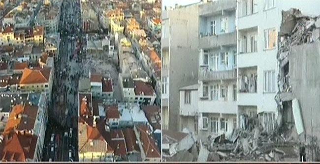 Zeytinburnunda bina çöktü: Ölü ve yaralılar var