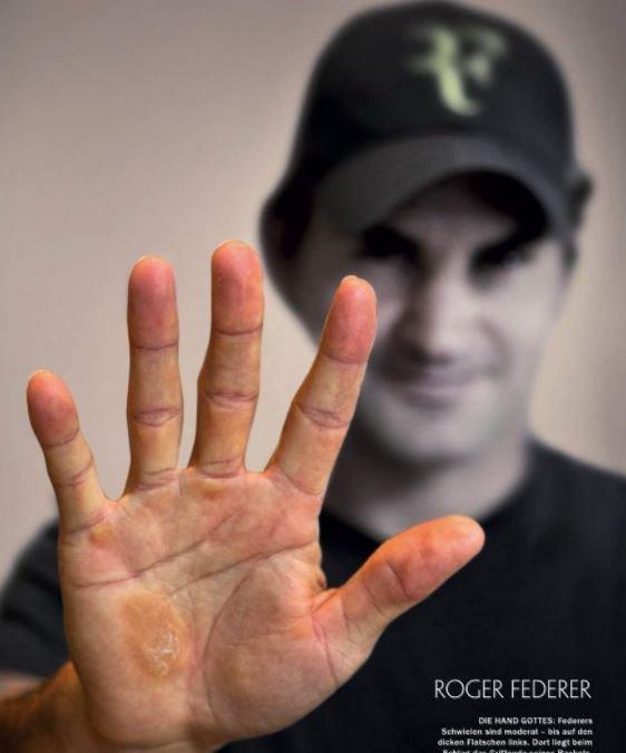 Roger Federer ve Rafael Nadalın nasırlı elleri...