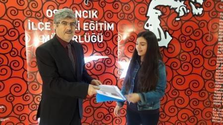 Çorum Osmancıkta lise öğrencisi Edanur’un teleskop mücadelesi