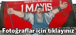 Taksimde 1 Mayıs rüzgârı