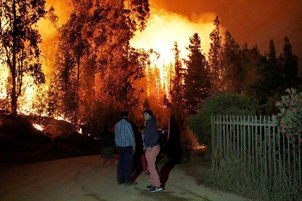 Şilide orman yangınları nedeniyle OHAL ilan edildi