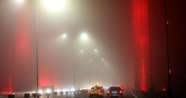 İstanbulda ulaşıma sis engeli