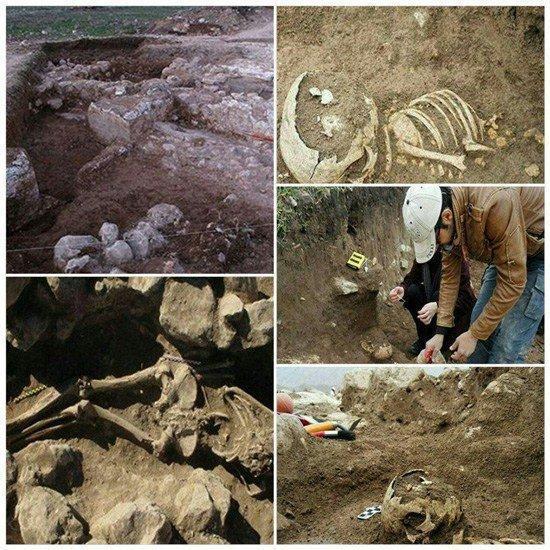 İranda 2 metreden uzun insan mezarı bulundu
