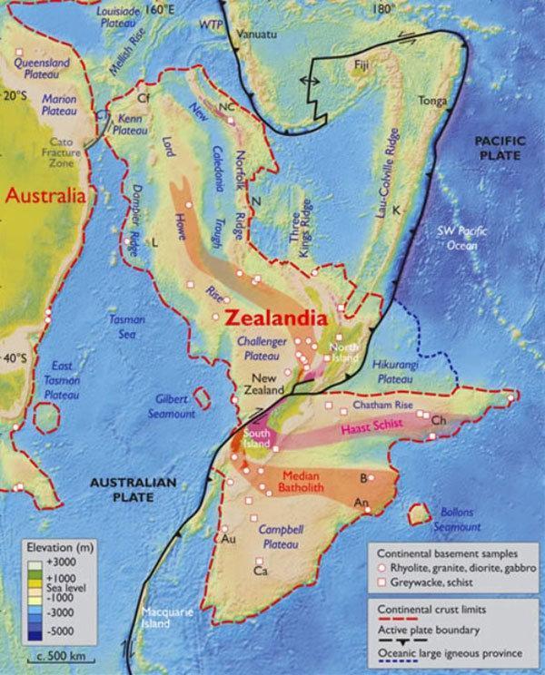 Dünyanın sekizinci kıtası Zelandiya sular altında bulundu