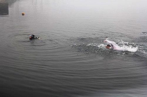 Kocaelide denize atlayan belediye başkanı, fenalaşan dalgıcı kurtardı