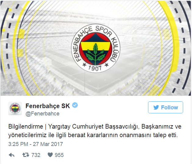 Yargıtay Aziz Yıldırım ve Fenerbahçeli yöneticiler için kararını veriyor