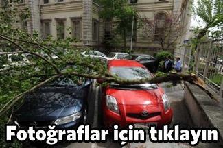 İstanbulu lodos fırtınası vurdu