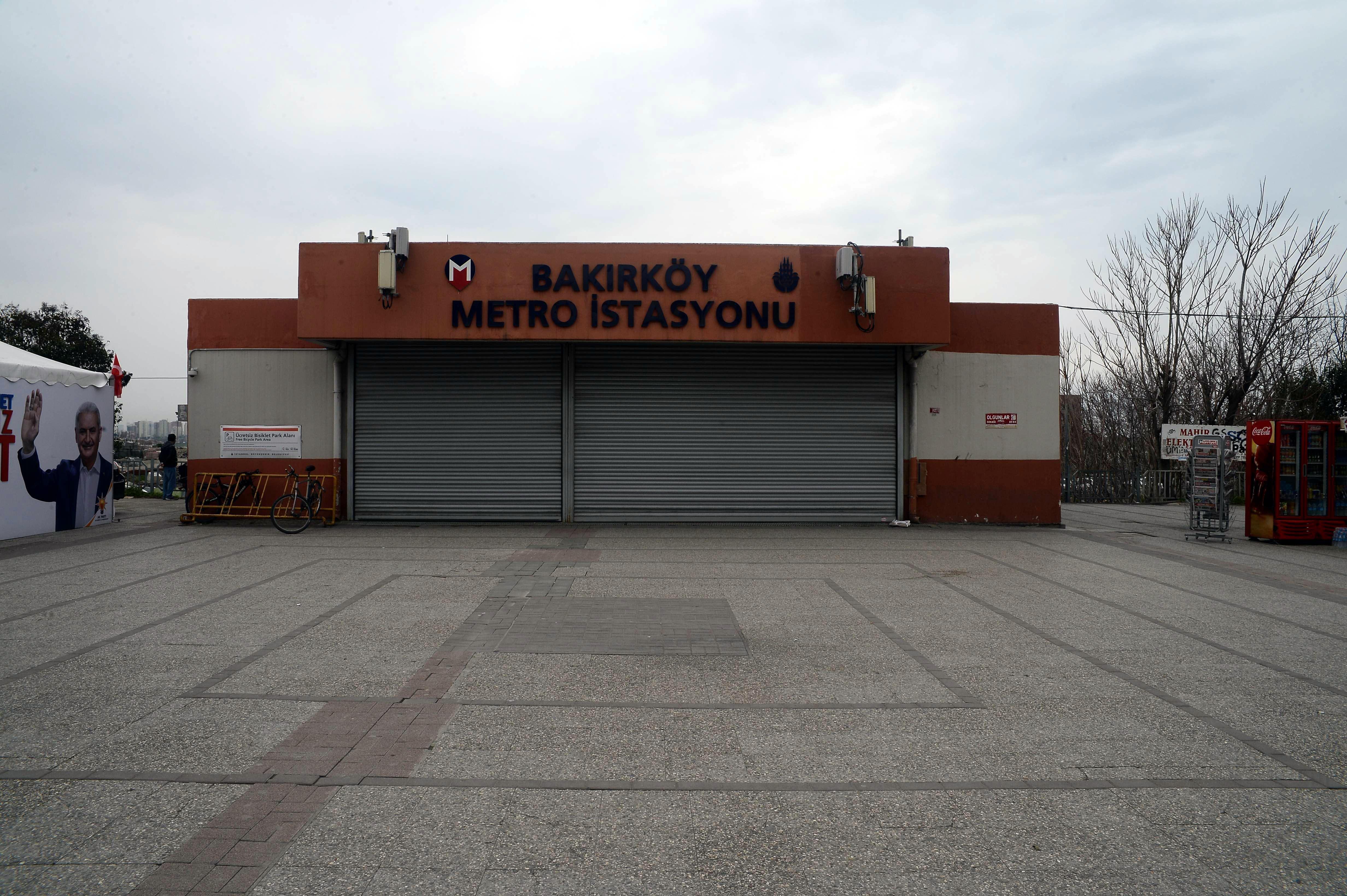 Bakırköy metro istasyonu kapatıldı
