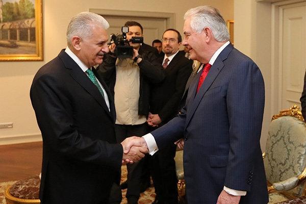 ABD Dışişleri Bakanı Tillerson Başbakan Yıldırım ile görüştü