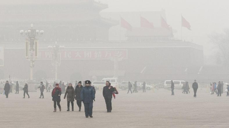 Çinde hava kirliliği turuncu alarm verdirtti
