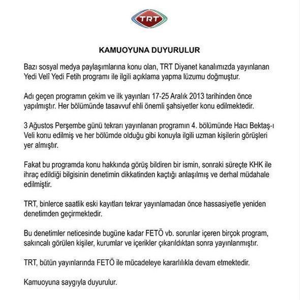 FETÖ firarisi Osman Eğrinin TRTde konuşması yayınlandı