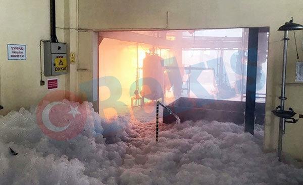 Tekirdağ Çerkezköyde fabrikada patlama