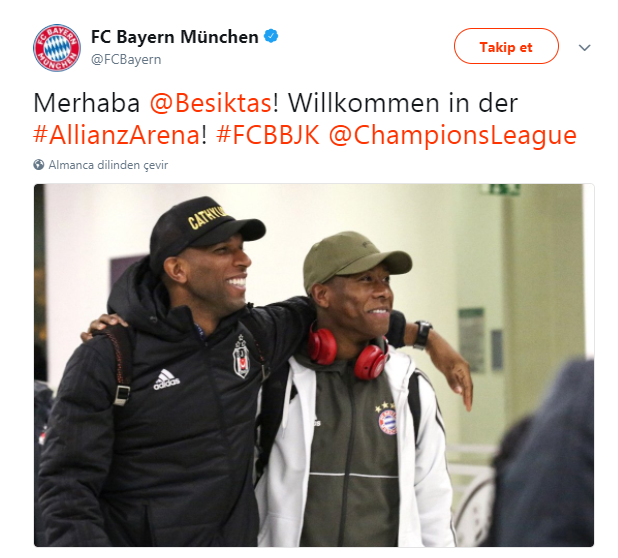 Bayern Münih Beşiktaş (Maç özeti)