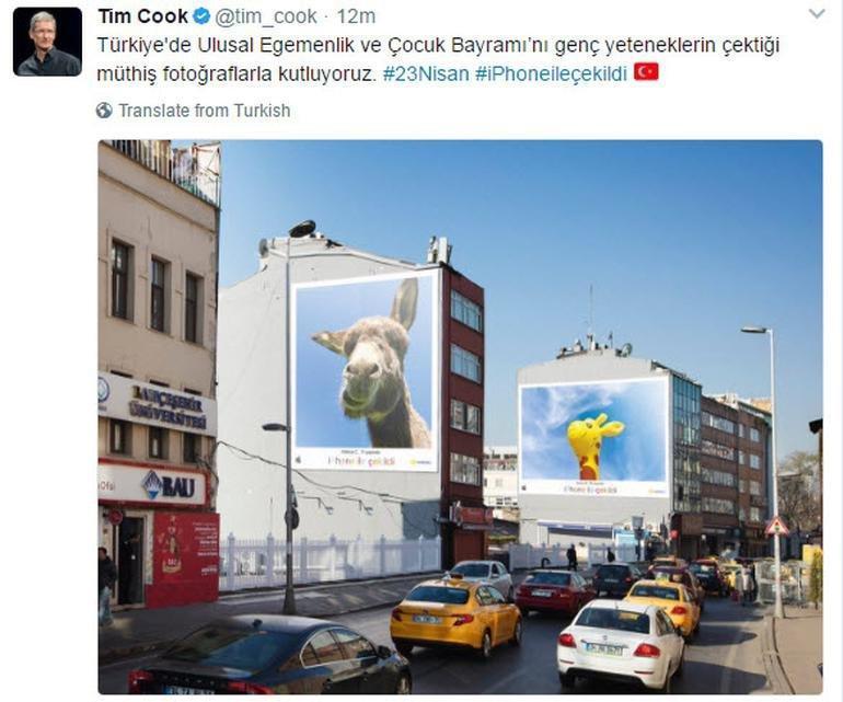 Appleın CEOsu Tim Cooktan Türkçe mesaj
