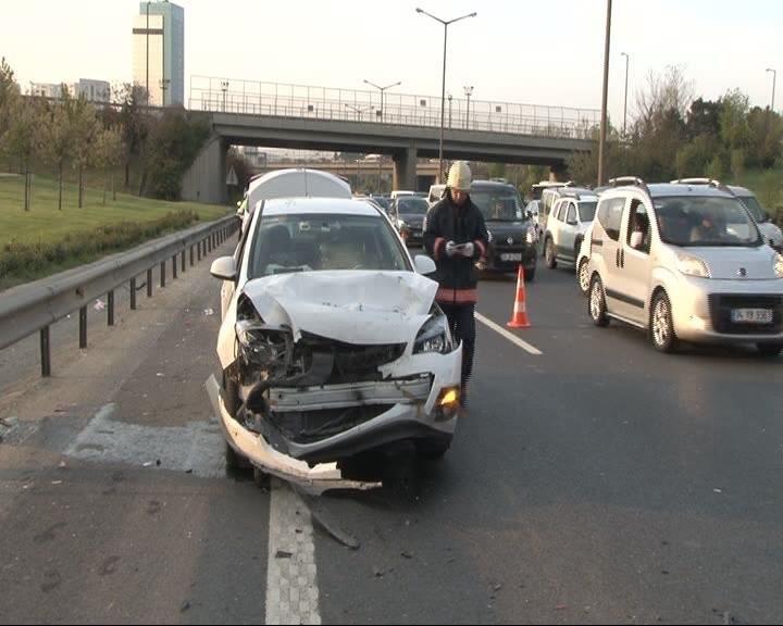 TEM’de trafik kazası: 7 yaralı