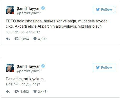 AK Partili Şamil Tayyardan flaş açıklama