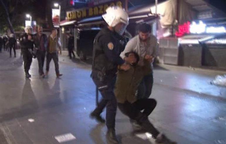 Nuriye Gülmen ve Semih Özakça’nın açlık grevine destek veren gruba polis müdahale etti