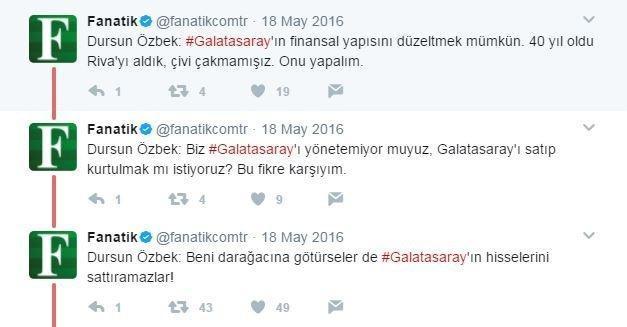 Dursun Özbek satmayız demişti Galatasaray hisse sattı...