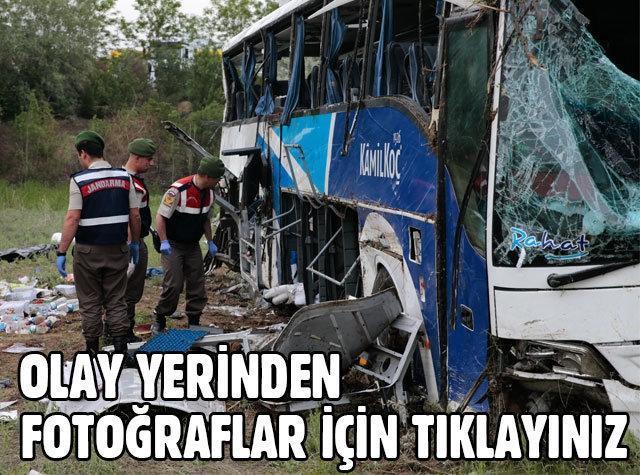 Ankara Kalecikte otobüs devrildi Çok sayıda ölü var