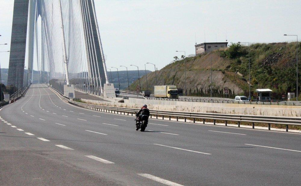 Kenan Sofuoğlu Yavuz Sultan Selim Köprüsünde hız denemesi yaptı