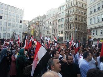 Taksimde Mısır eylemine izin yok