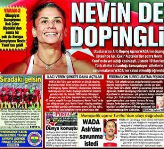 Nevin Yanıtın doping skandalını POSTA ortaya çıkardı