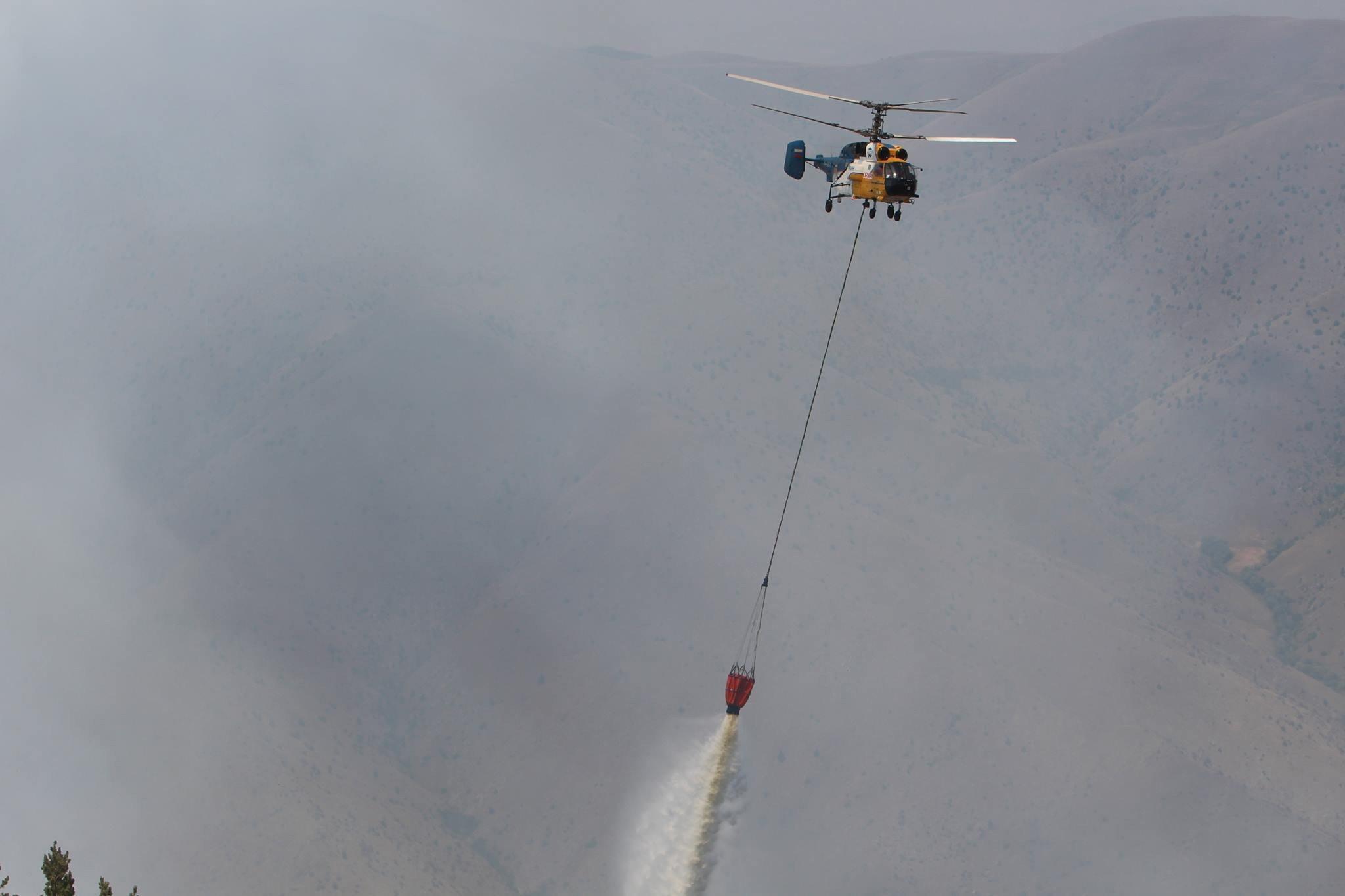 Erzurumda orman yangını 4 gündür sürüyor