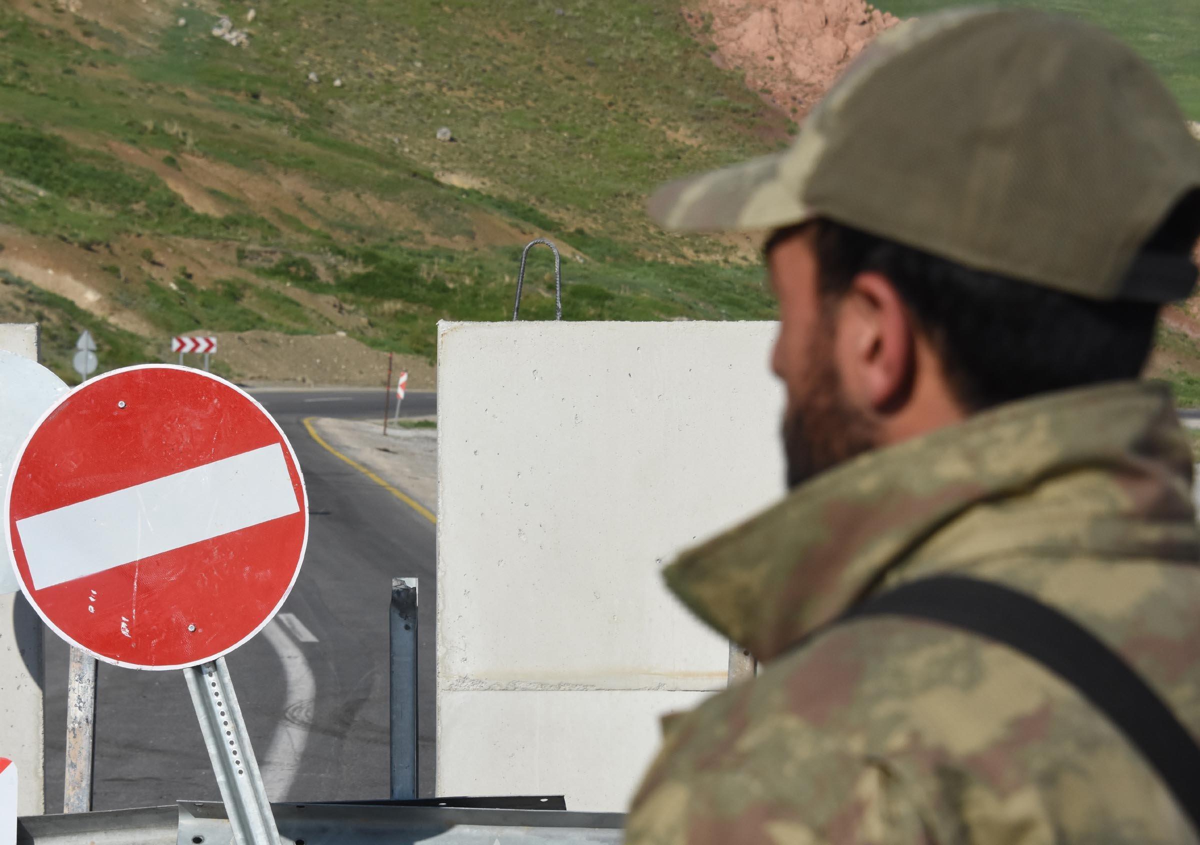 Tendürekte PKK operasyonu Yol kapatıldı